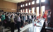 环球娱乐城召开
2022届毕业生党员教育大会 暨新发展党员入党宣誓仪式